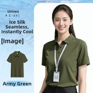 Summer Business Work Polo Shirt Short Sleeve