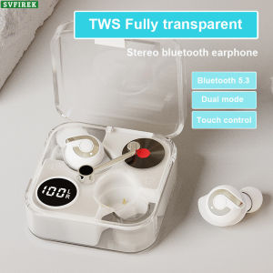 Tai Nghe Bluetooth 2023 TWS Mới Tai Nghe Bluetooth Hoàn Toàn Trong Suốt Tai Nghe Không Dây 5.3 Tai Nghe Tai Nghe Gắn Tai Không Dây TWS Earbods Tai Nghe Thể Thao E89 Chế Độ Kép