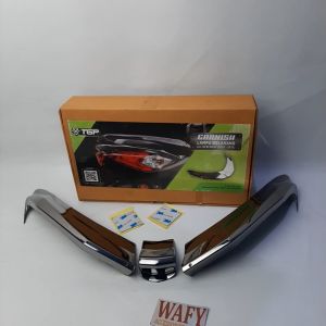 Garnish Lampu Belakang All New Nmax 155 (2020 2021) Aksesoris Variasi Motor Premium Black Chrome
