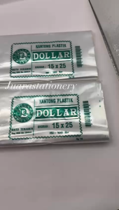 Plastik Dollar 15x25 100 pcs Ketebalan 0.1 / Kantong Plastik Sedang
