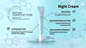 Glanz+ Edelweiss Night Cream Skincare Krim Perawatan Wajah Malam 30ml KK Indonesia Ready Stock
