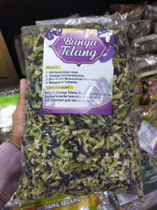 Bunga telang kering - teh bunga telang - bunga telang ecer