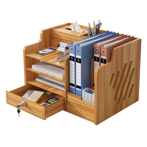Hộp Đựng Đồ Để Bàn Làm Việc Văn Phòng Đồ Dùng Sinh Viên Ký Túc Xá Giá Để Đồ Bằng Gỗ Thiết Bị Lưu Trữ Văn Phòng Phẩm