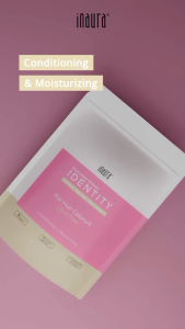 INAURA Identity Bleaching Powder 500gr Keratin Vegan Biotin Hair Color Rambut Warna Oxidising