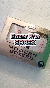 2 Pcs Celana Dalam Pria Dewasa Jumbo Polos Bahan Super Soft | Boxer Laki Laki Sorex Sport M3904