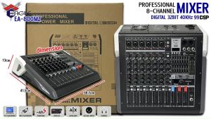 MIXER มิกเซอร์ Bluetooth5.0 EAGLE รุ่นEA-800MZ เอฟเฟกต์ดิจิตอล DSP 99 ชนิด พร้อม USB บลูทูธ ดิจิตอลมิกเซอร์ POWER MIXER เครื่องเสียงบ้านเครื่องเสียงกลางแจ้ง