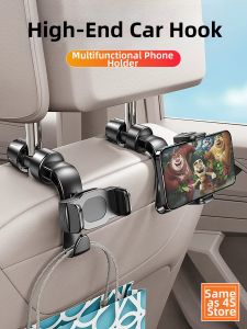 KVS | Multipurpose Car Back Seat Hook No Drilling Phone Stand
