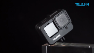 TELESIN Vlog Cage Housing Frame Case Extension Mount Bracket for GoPro HERO 13 12 11 10 9 BLACK