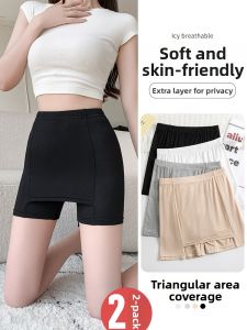 Thin Anti-See Through Crotch-Cover Multifunction Shorts