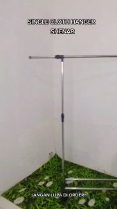 Shenar Single Cloth Hanger / Rak Gantung Dengan 4 Roda/ Gantungan Baju