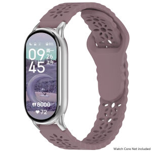 Silicone Strap For Xiaomi Watch 8/9/10 Sport Replacement Wristband Sunflower Hollow Out Band For Mi Band 9/8/10 Bracelet