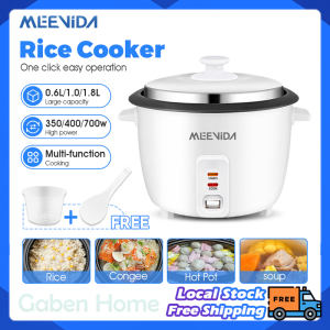 MEEVIDA 0.6L 1L 1.8L Electric Rice Cooker Small Household Kitchen 1-2 People Soup Porridge Cooking Rice Cooker 电饭煲