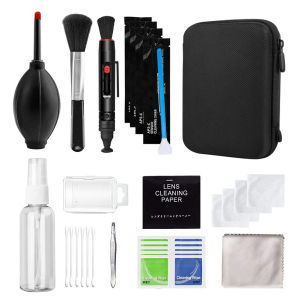 【Ready】【Vktech】47pcs Camera Cleaner Kits DSLR Lens Digital Camera Sensor Cleaning with Brush