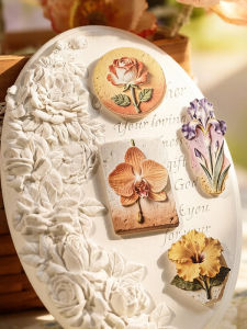 Realistic 3D Gypsum Texture Sticker Decor DIY Hand Account