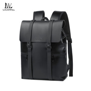 LouisWill Men Backpack Trendy Stylist Laptop Notebook Backpack Waterproof Travel Backpack Business Bag College Backpack Casual Shoulder Bag Anti Theft Back Pack School Bag