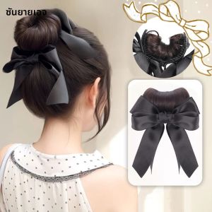 SUNYAGE Maruko หัววิกผมคลิปหญิงธรรมชาติจําลองโบว์ดอกไม้ Bud Curl ผมปุยวิกผมสังเคราะห์แพคเกจ