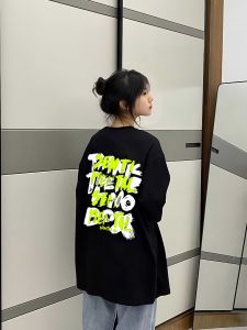 American High Street Short Sleeve T-Shirt Female Youth Summer Junior High School High School and College Student Oversize Loose Half-Sleeve Top