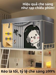 BEIPIN | Rèm Giường Chống Sáng Toàn Bộ Thiết Kế 3 Cửa