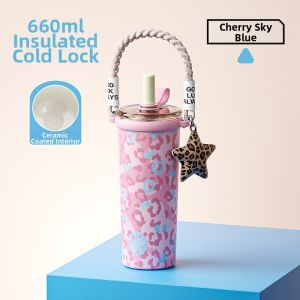 CHICU TOM | Sipping Straw Thermal Cup Large Capacity