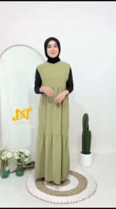 Inner Dress Tanpa Lengan Susun Dua: Pilihan Terbaik untuk Acara Formal