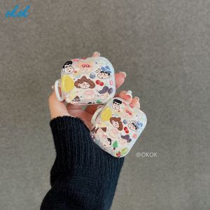 Okok bút chì màu Shin chan Bộ sưu tập AirPods trường hợp cho AirPods 1 2 3 AirPods Pro 4 inpods 12 i12 không dây Tai nghe Bluetooth Tai nghe Gen 1 2 3 ốp lưng silicon chống sốc bảo vệ vỏ vỏ bán chạy nhất với mặt dây chuyền