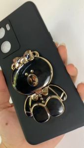 Softcase Cermin Stand for Oppo A60  A79 A38 A78 A58 A77S A57 A17 A17K RENO 11f  7 RENO 8 A15 A16 A16K A1K A3S A5S A12 A52 A92 A52 A53 A31 2020| Case Camera Protech | Softcase Macaron | Case hp | casing Oppo | Case Murah | Case karakter | Case Cermin