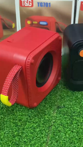 ลำโพงบลูทูธ รุ่น TG701 กำลังขับ5W แบตเตอรี่1200mAh รองรับUSB TF เพิ่ม-ลดเสียงได้ พกพาง่าย มีสายหิ้ว ดีไซร์เก๋ เลือกสีได้ ลำโพงบลูทูธ รุ่น TG701 กำลังขับ5W แบตเตอรี่1200mAh รองรับUSB TF เพิ่ม-ลดเสียงได้ พกพาง่าย มีสายหิ้ว ดีไซร์เก๋ เลือกสีได้