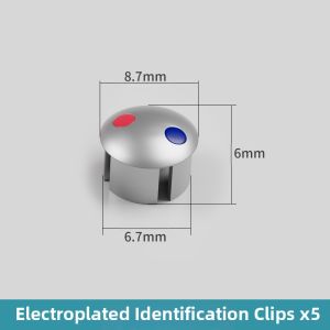 SHENGXUE | Decorative Cap Screw for Faucet Handles Red Blue Markings Stainless Steel