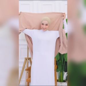 HAJENA - PASHMINA OVAL SIZE XL HIJAB PASMINA CURVE CRINKLE AIRFLOW JILBAB SYARI