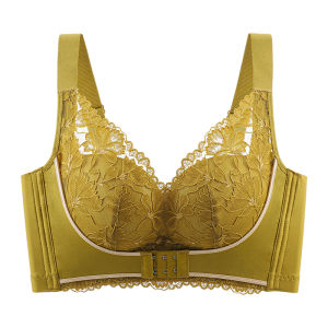 Adjustable Bra Intimates Womens Small Chest Push up Lace Bra Breast Holding Push-up Front Button Bra without Steel Ring