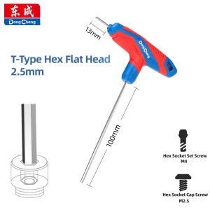 T-Handle Hex Key Allen Wrench Flat Ball/Flat Head Metric 2/2.5/3/4/5/6/8/10mm Home Auto Bike Repair Hand Tool Screwdriver