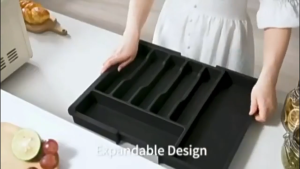 SK-C1285 Rak Organizer Tempat Penyimpanan Alat Makan Sekat Wadah Peralatan Dapur / Sekat Laci