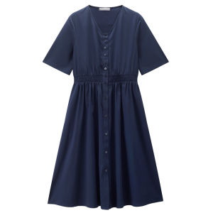 Giordano | Summer New Casual V-Neck Elastic Waist Dress