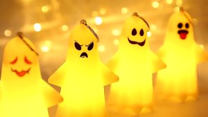 【SG Delivery】🎃🎃Halloween Decorations Light battery led light Vintage Ghost Party Decor Supplies hanging Halloween light warm light hanging led halloween light