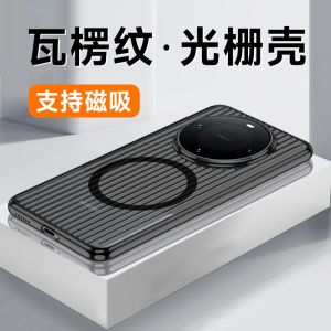 Ultra-Thin Huawei Mate60 pro Magnetic Attraction Phone Case Womens Style Semi-Transparent Heat Dissipation Business Hard Shell