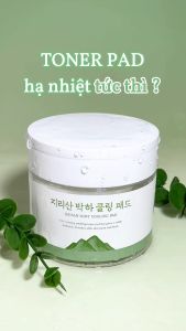 [DATE 10/01/27] Toner Pad bạc hà se khít lỗ chân lông & làm mát da CELLBN an toàn cho da nhạy cảm 70 miếng 180ml