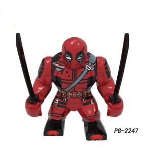 Marvel Building Blocks Superhero Anime Figure Spider Man Deadpool Hulk Building Blocks Childrens Puzzle Toy Gift