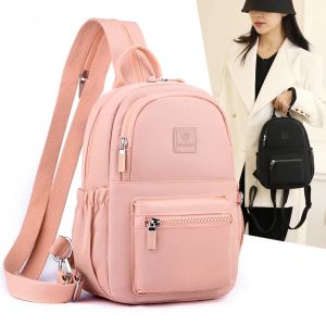 Fashion Multifunctional Women Shoulder Bag High Quality Durable Fabric Small Back Pack Handbag Girls Shopping Daypack Chest Bag