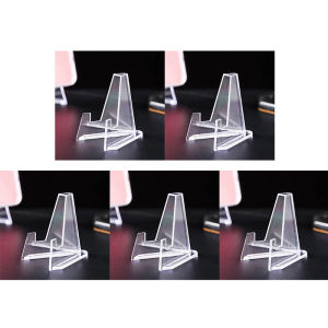 1-9PCS Triangular Card Display Stand Mini Acrylic Idol Photo Picture Holder Stands for Coin Sports Trading Cards Display Racks