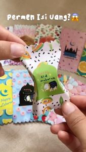 Amplop Lebaran Amplop bentuk Permen Viral (1 pcs) (sudah jadi tidak perlu ditepel sendiri)