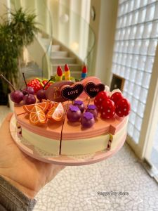 DIY Cream Fruit Cake Wooden Toy Cut-and-Play Set