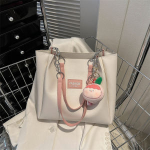 Fashionable Large Capacity Womens Shoulder Bag 2025 New Style Trendy Tote Bag Casual Chic Commuter Bag Soft PU Leather