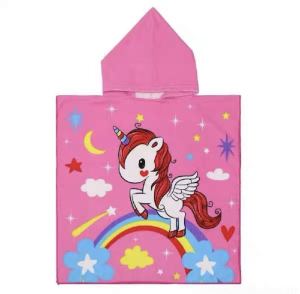 Children's Hooded Bath Towel: Summer Swimming Sun Protection