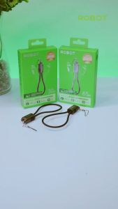 Robot RKCC01 RKCL01 Kabel Cable Data Fast Charging PD 65W 30W Lanyard 20cm Type C Dan Lightning