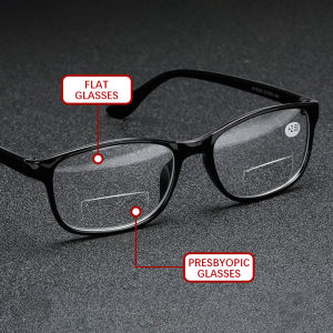 Bifocal Presbyopic Glasses Hyperopia Glasses for Men and Women Reading Glasses Women Anti Fatigue Reading Glasses
