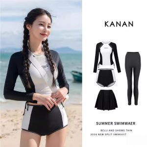 Jiaxun | Slim Conservative Student Swimwear For Surfing