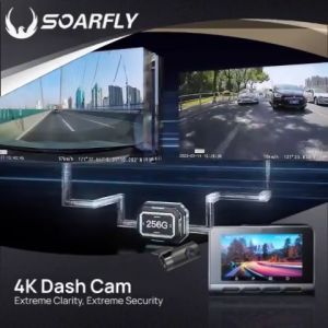 ⚡️Free Gift⚡️ SOARFLY 4K Car Recorder 4K QHD Resolution Night Vision Parking monitoring Apps Control
