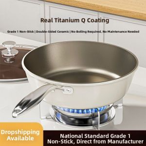 Titanium Coated Ceramic Multifunctional Frying Pan