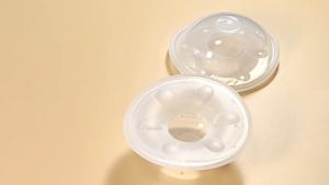 LAKOE 2Pcs Wadah Penampung Asi Breast Pad Silicone Breast Milk Collector 60ML