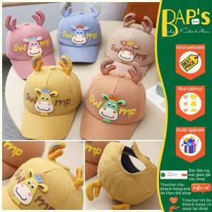 Mũ Lưỡi Trai Cho Bé Trai Bé Gái Nón Cho Bé Trai Bé Gái 2 Tuổi Đến 6 Tuổi Tai Hươu Nhiều Màu Lựa Chọn BAPs House PK3